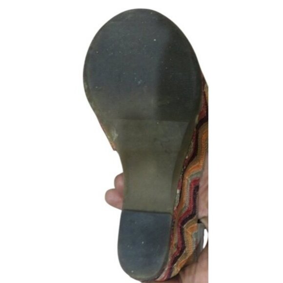 STEVE MADDEN Boho Patent Platform Ankle Strap Wedge Heels Peep Toe Sandals - Picture 16 of 16